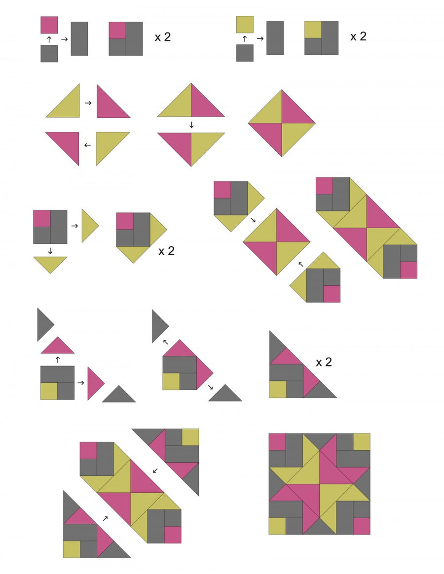 Bronte's Stars Block Pressing Guide