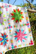 Load image into Gallery viewer, Harlequin Stars Quilt Pattern - PDF
