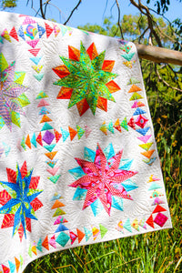 Harlequin Stars Quilt Pattern - PDF