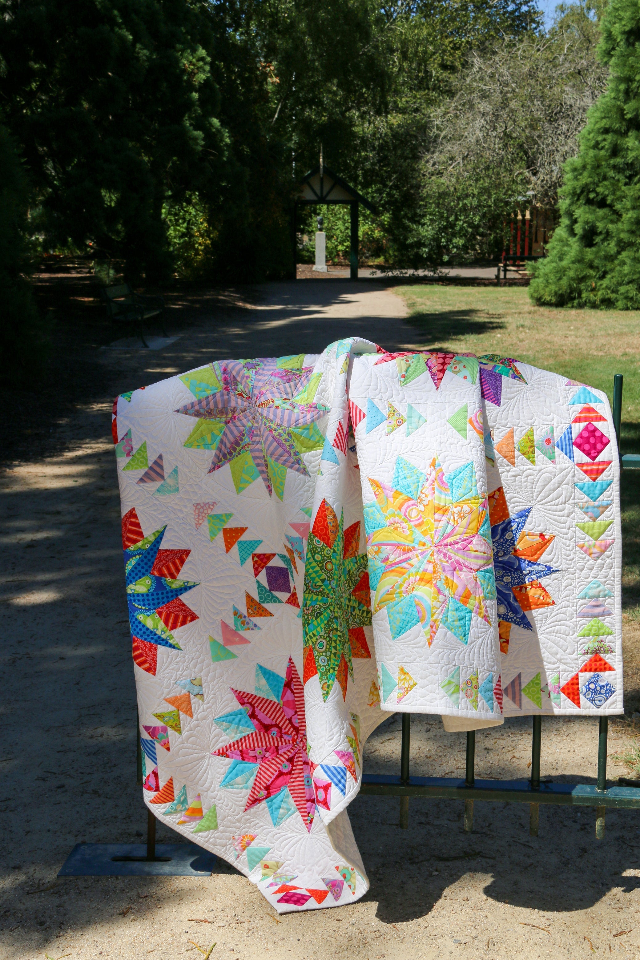 Harlequin Stars Quilt Pattern - PDF