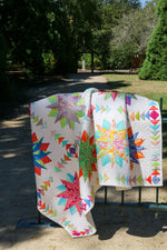 Load image into Gallery viewer, Harlequin Stars Quilt Pattern - PDF
