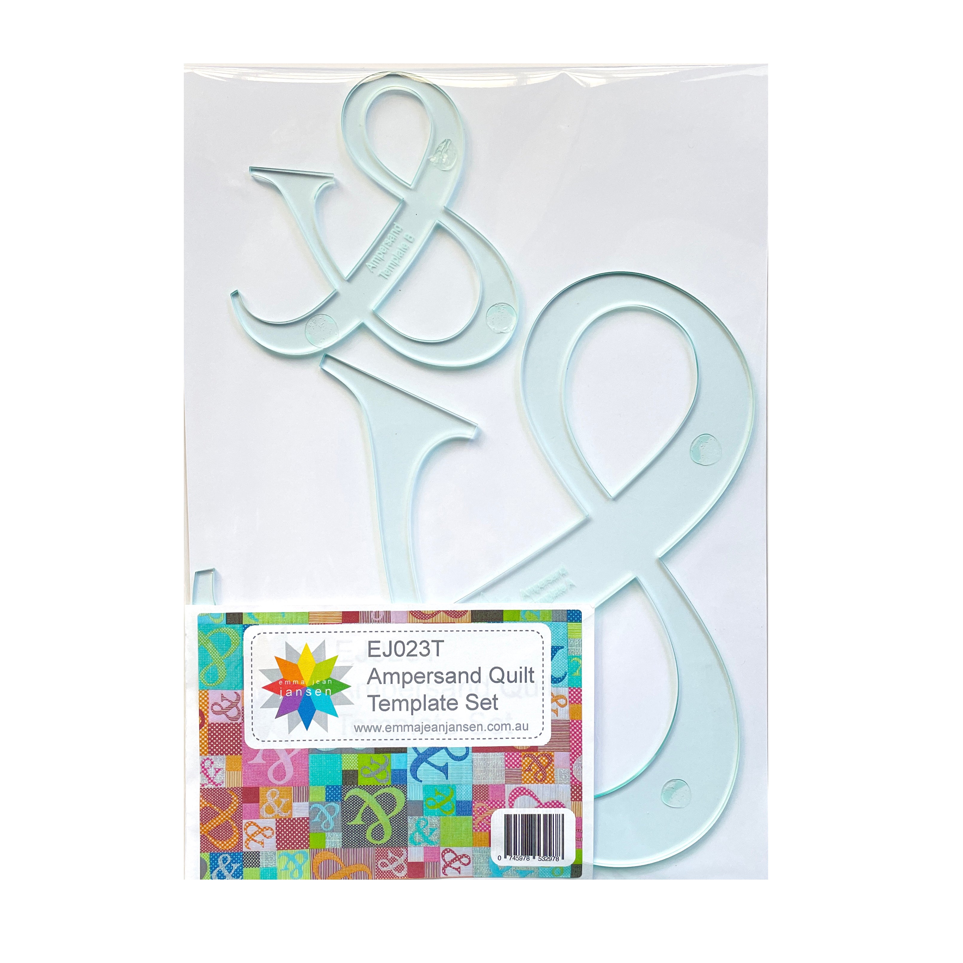 Ampersand Quilt - Template Set