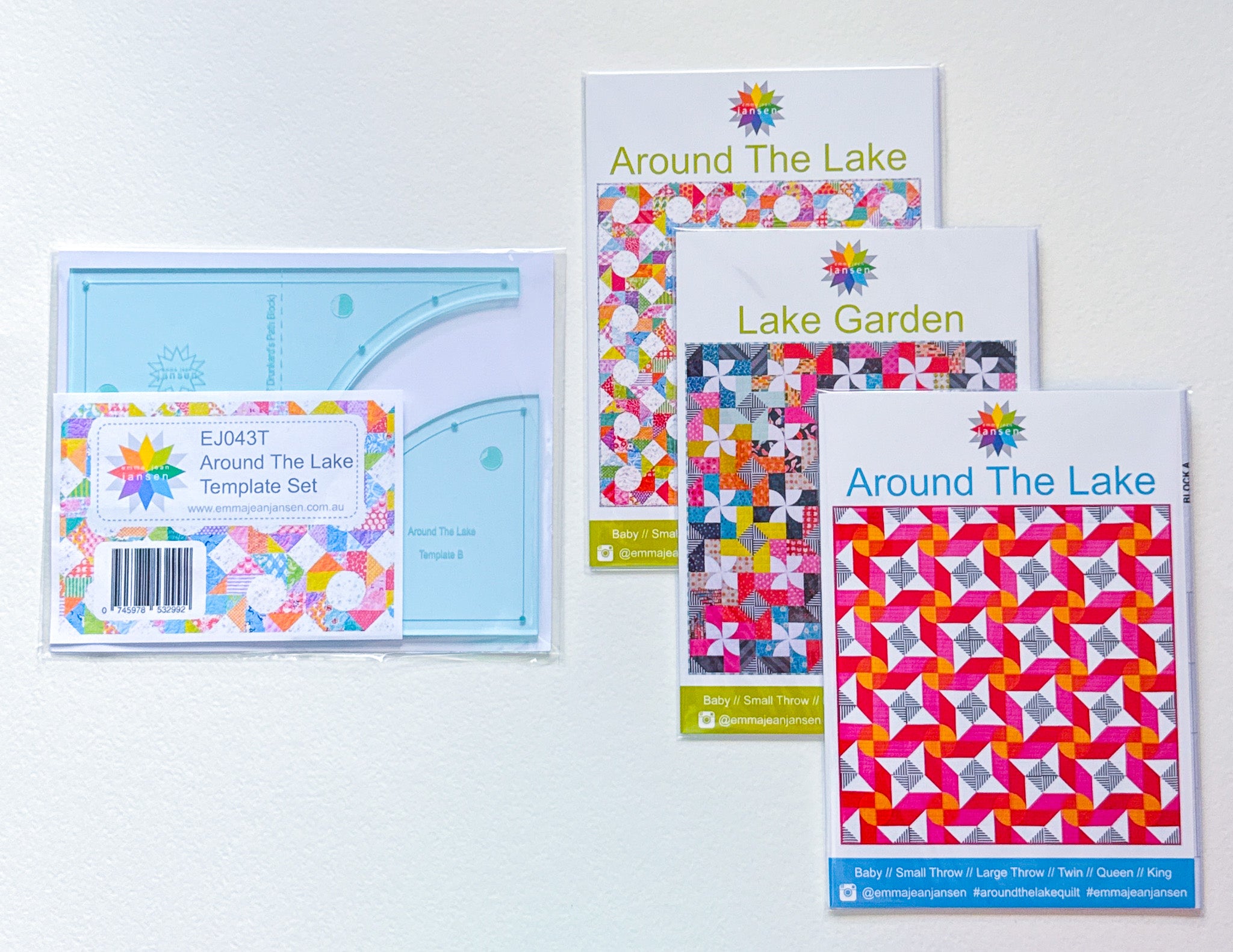 Around The Lake and Lake Garden Pattern and Template Set