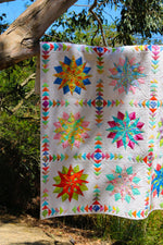 Load image into Gallery viewer, Harlequin Stars Quilt Pattern - PDF
