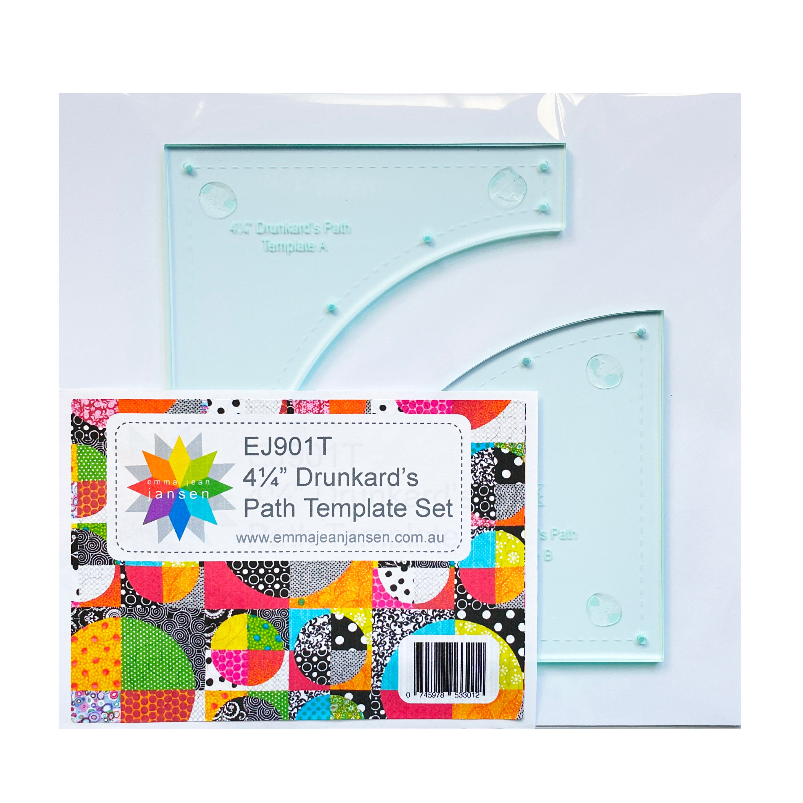 Drunkard's Path Template Set 4.25"