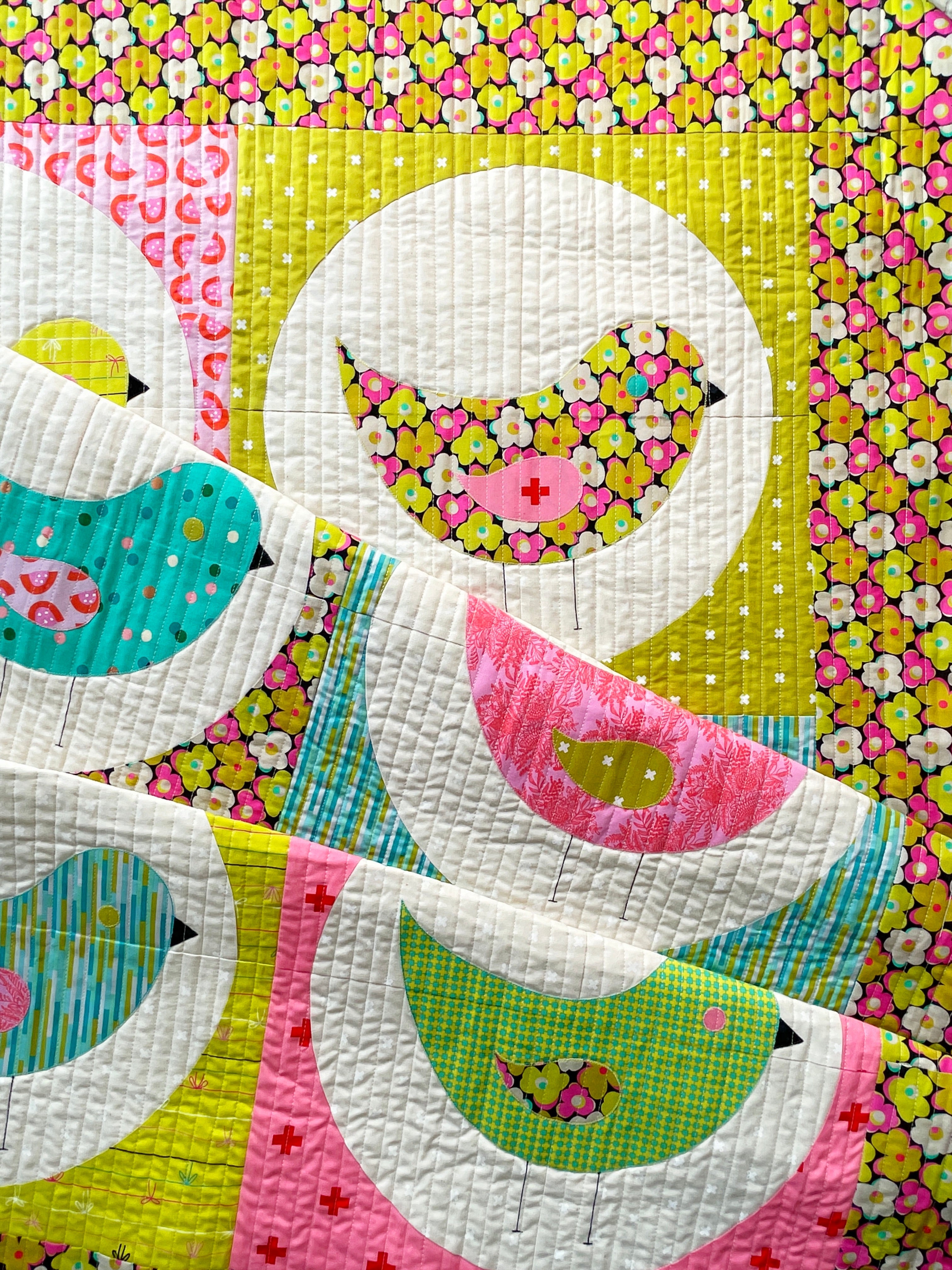 Nine Birds Quilt Pattern - PDF