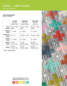 Little Crosses Quilt Pattern - PDF