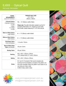 Optical Quilt Pattern - PDF