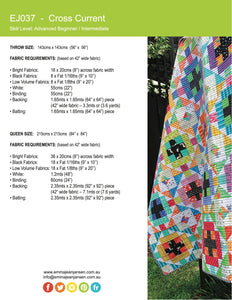Cross Current Quilt Pattern - PDF
