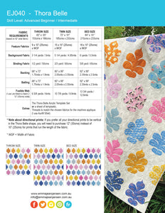 Thora Belle Quilt Pattern - PDF