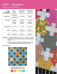 Balderdash Quilt Pattern - PDF