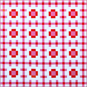 Poppy Pink Quilt Pattern - Printed