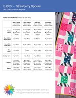 Load image into Gallery viewer, Strawberry Spools Quilt Pattern - PDF
