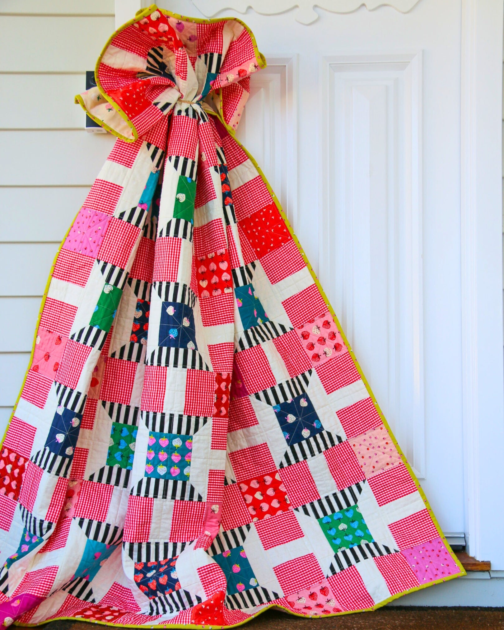 Strawberry Spools Quilt Pattern - Printed