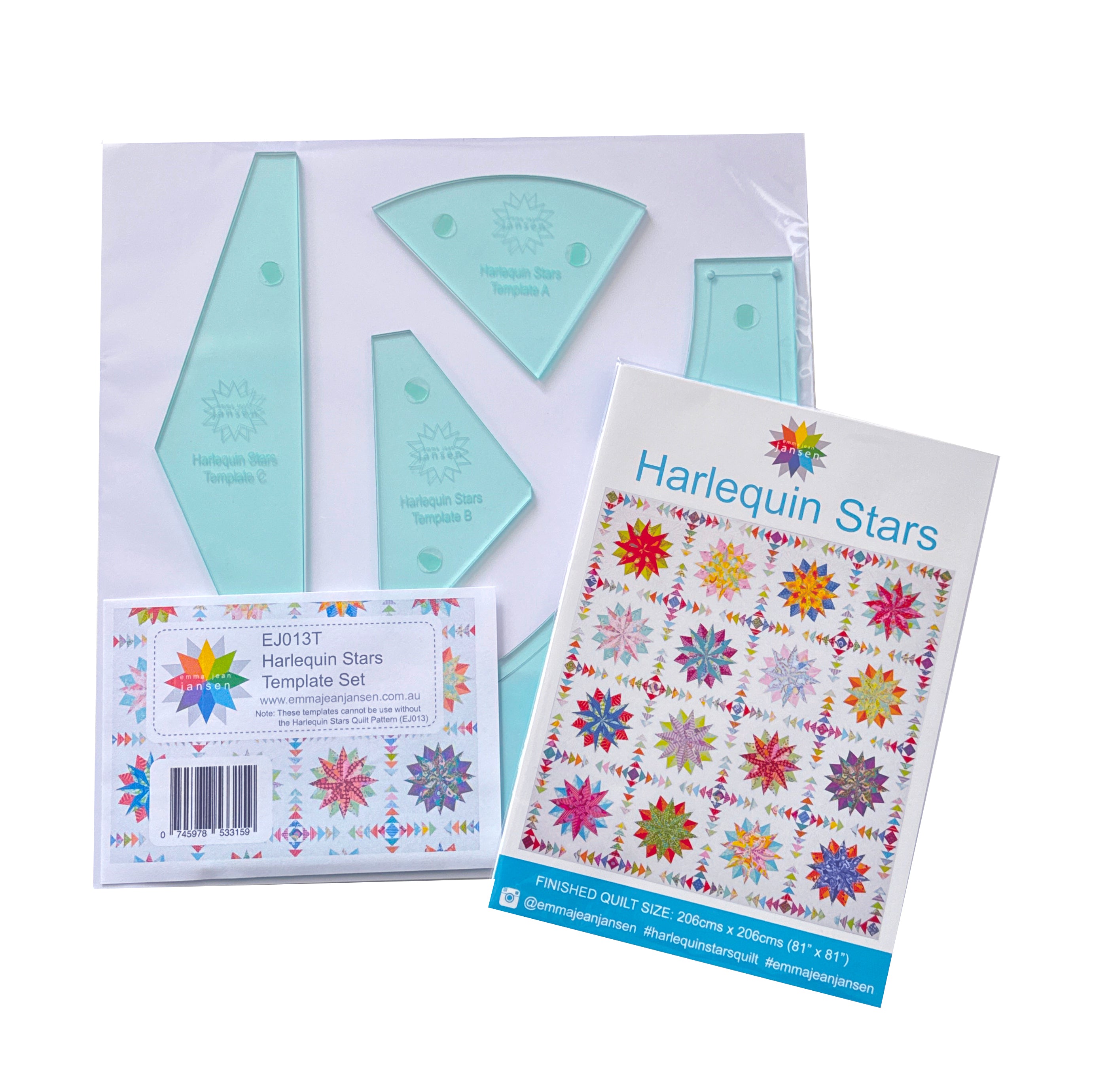 Harlequin Stars Pattern and Template Set