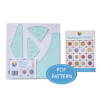 Load image into Gallery viewer, Harlequin Stars PDF Pattern and Template Set
