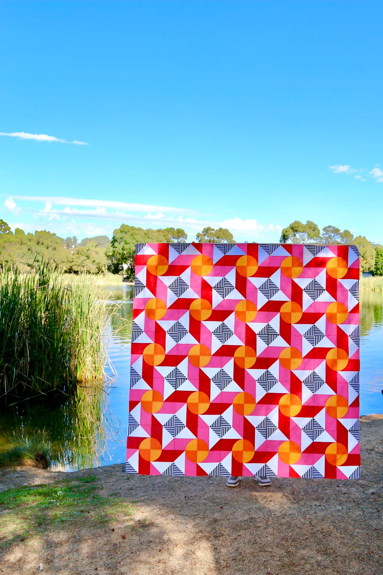 Around The Lake Quilt Pattern Version 2 - PDF