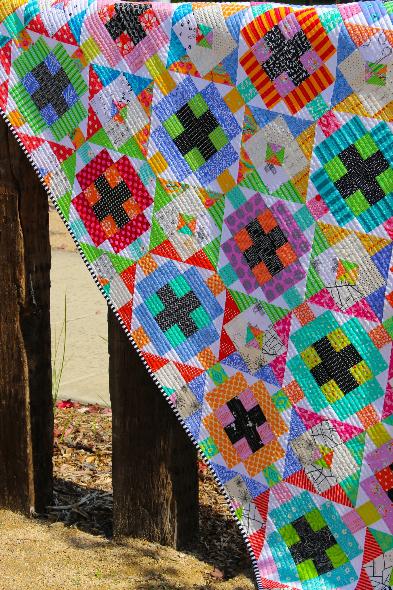 Cross Current Quilt Pattern - Printed