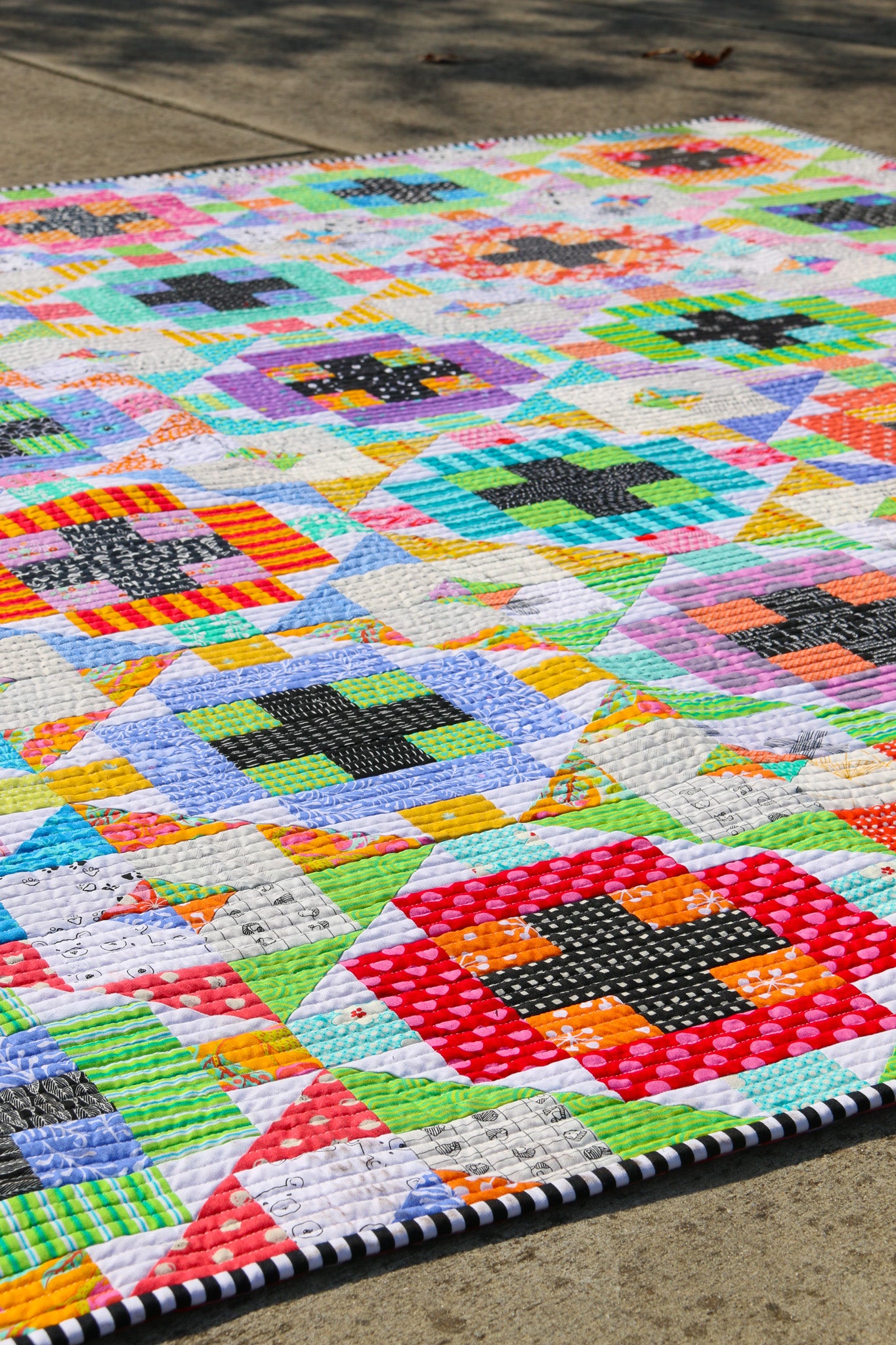 Cross Current Quilt Pattern - Printed