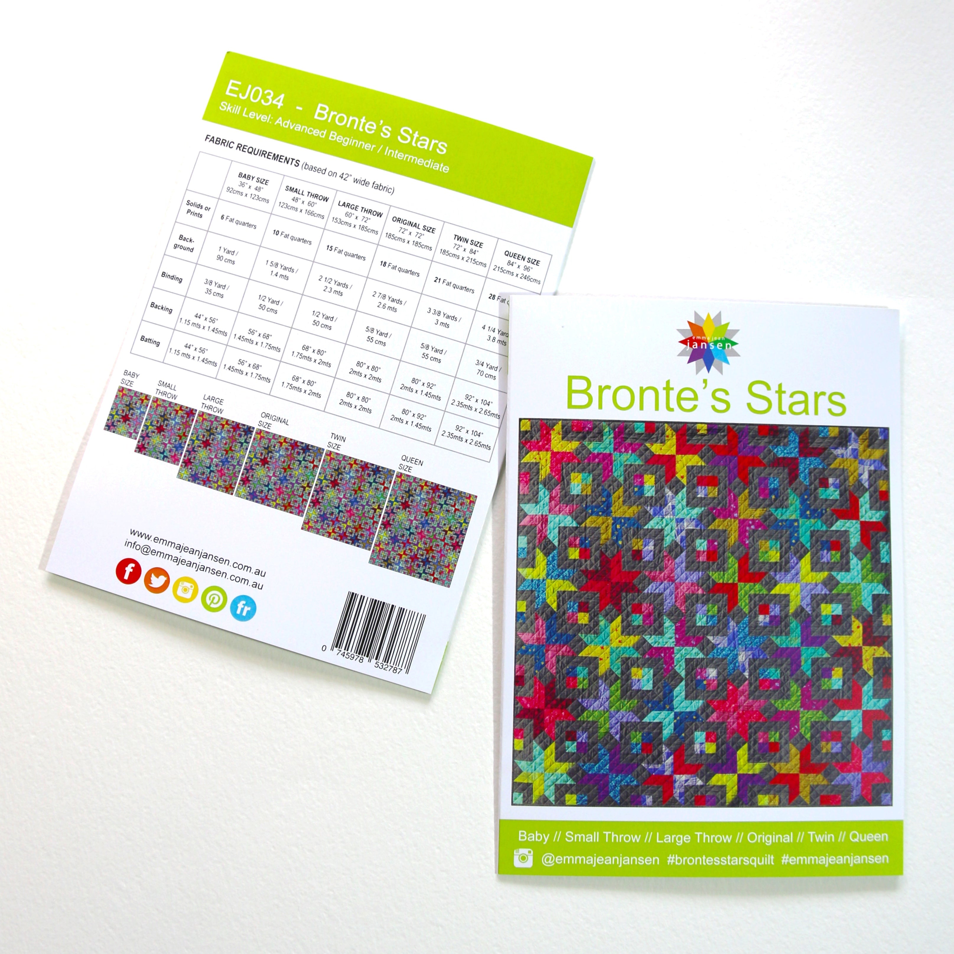 Bronte's Stars Quilt Pattern - PDF