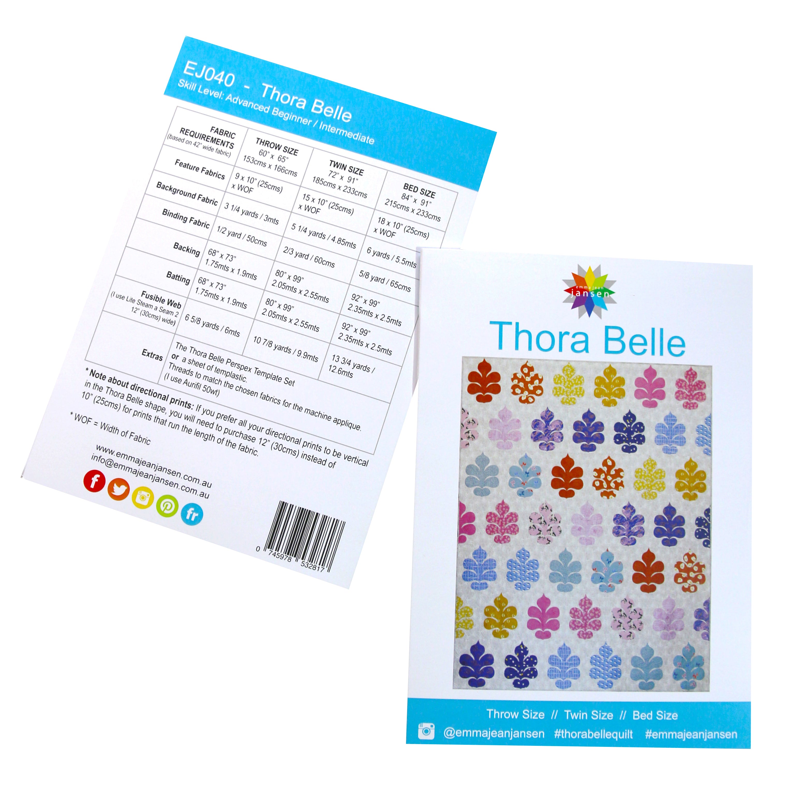 Thora Belle Pattern and Template Set