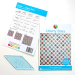 Load image into Gallery viewer, Liberty Stars Quilt Pattern - Printed Pattern with Template
