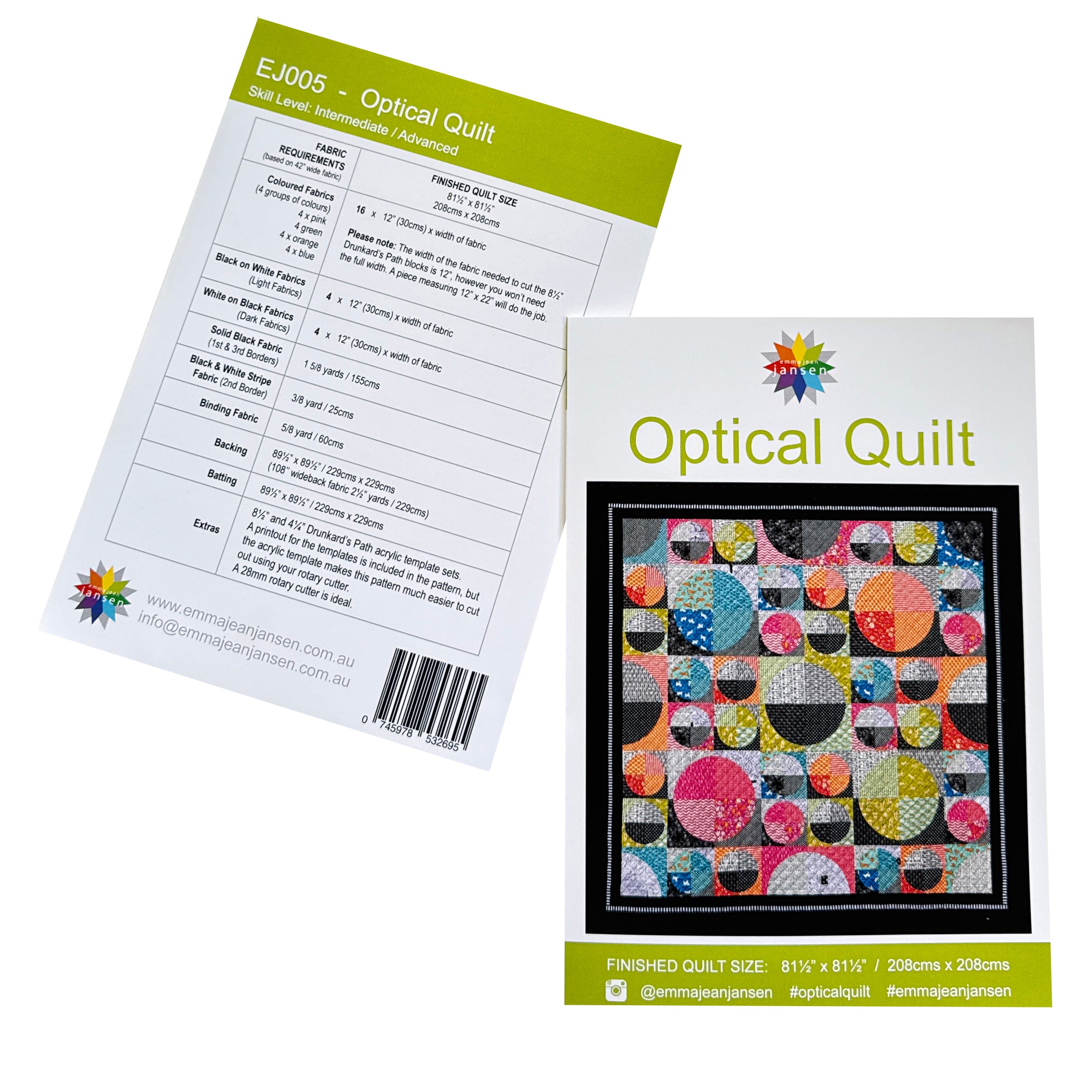 Optical Quilt Pattern - Printed