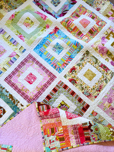 Funky Scrap Quilt Pattern - PDF