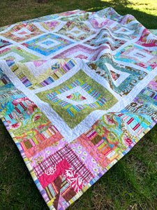 Funky Scrap Quilt Pattern - PDF