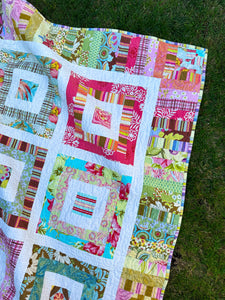 Funky Scrap Quilt Pattern - PDF