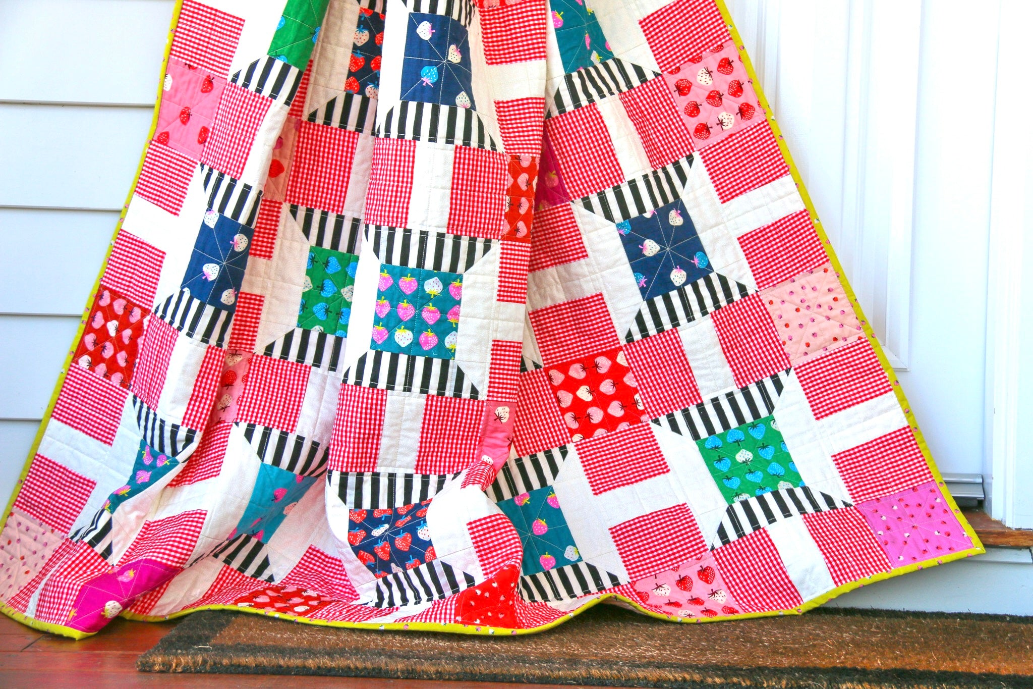 Strawberry Spools Quilt Pattern - Printed