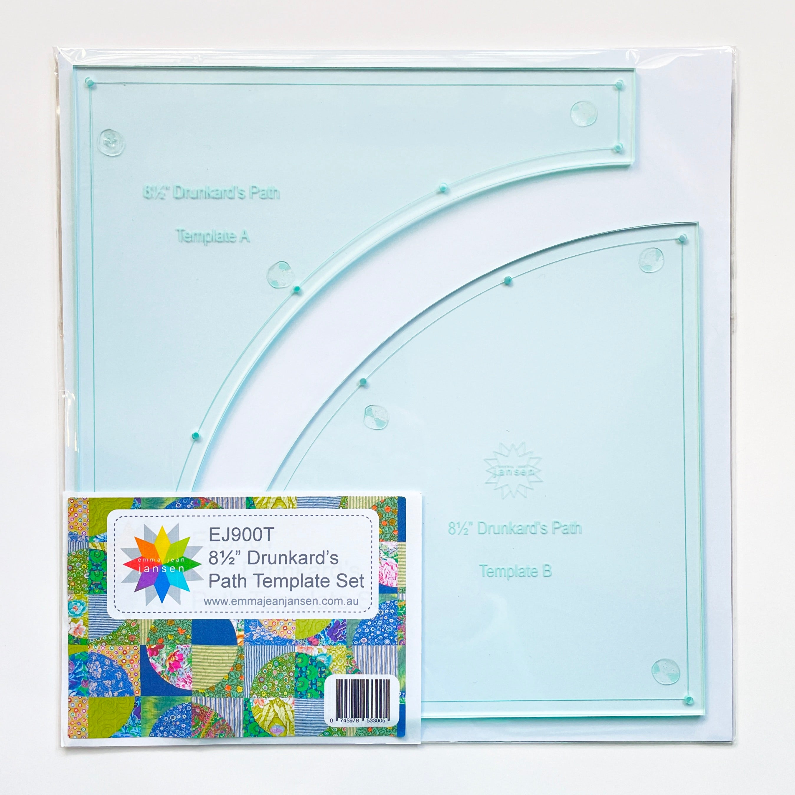 Drunkard's Path Template Set 8.5"