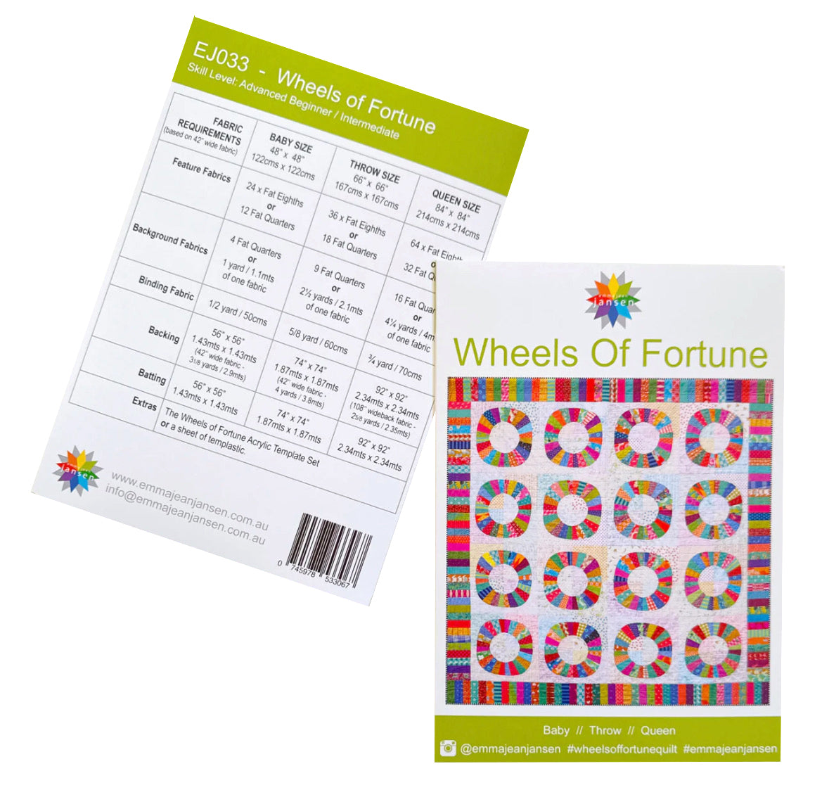 Wheels of Fortune Pattern and Template Set