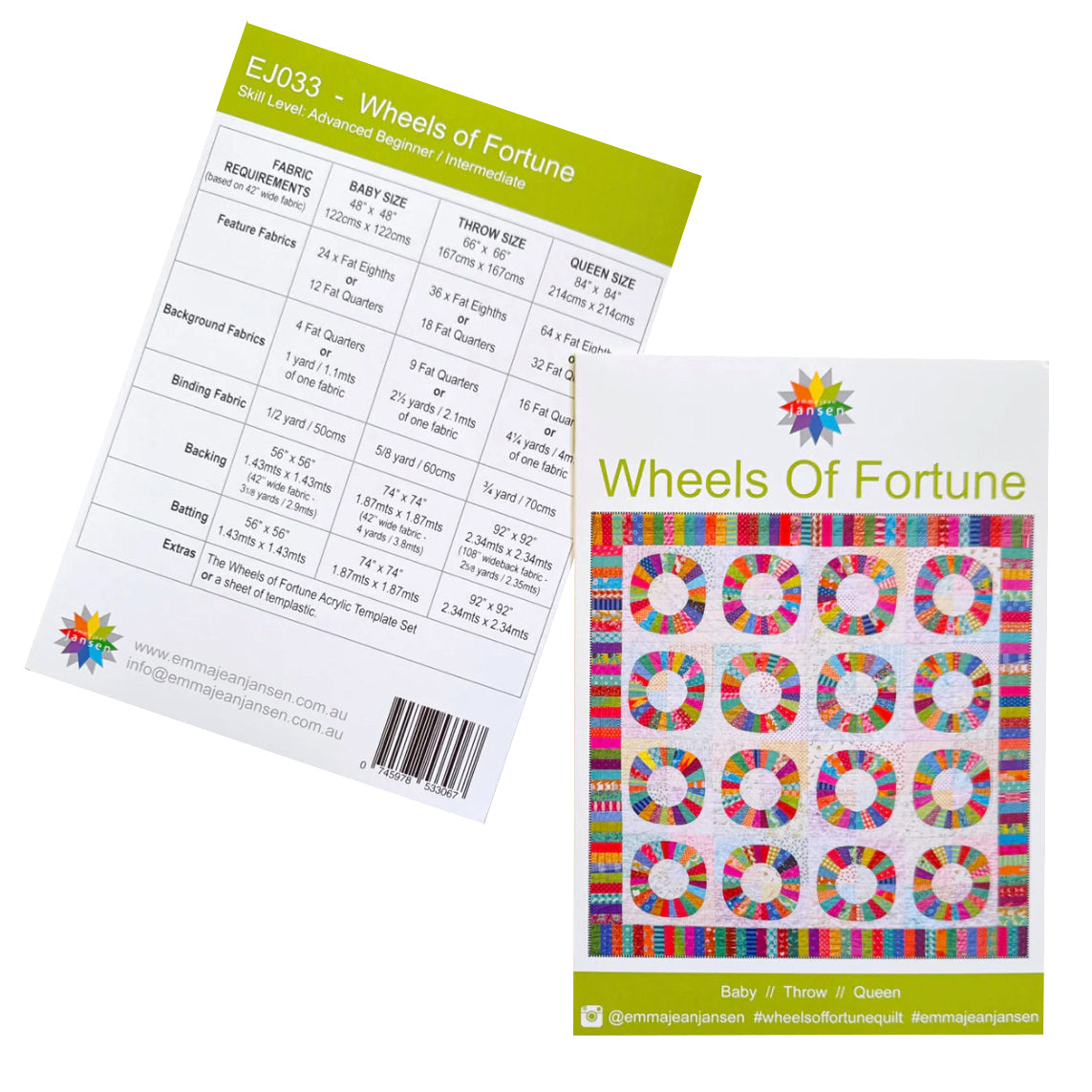 Wheels of Fortune Quilt Pattern - Printed