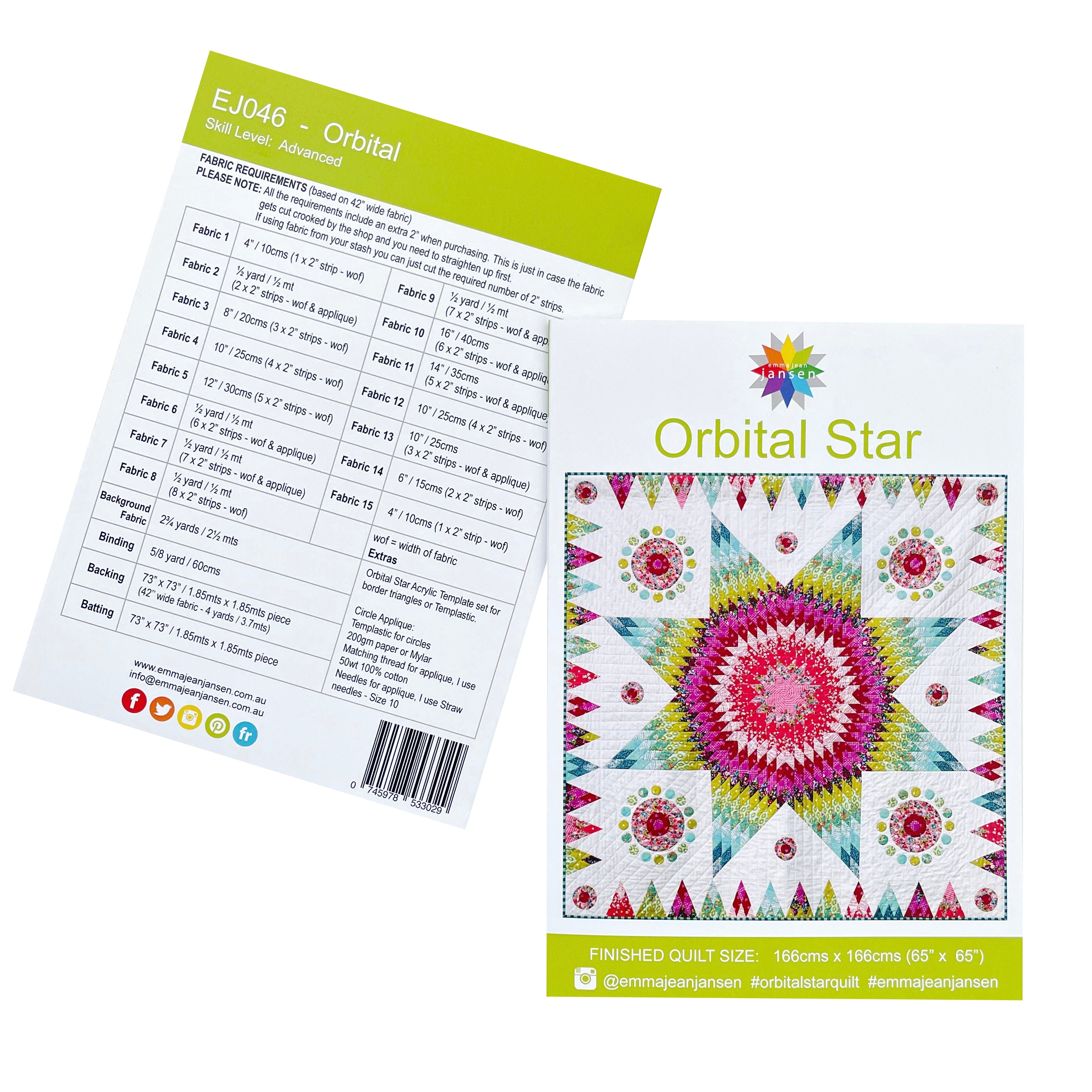 Orbital Star Pattern and Template Set