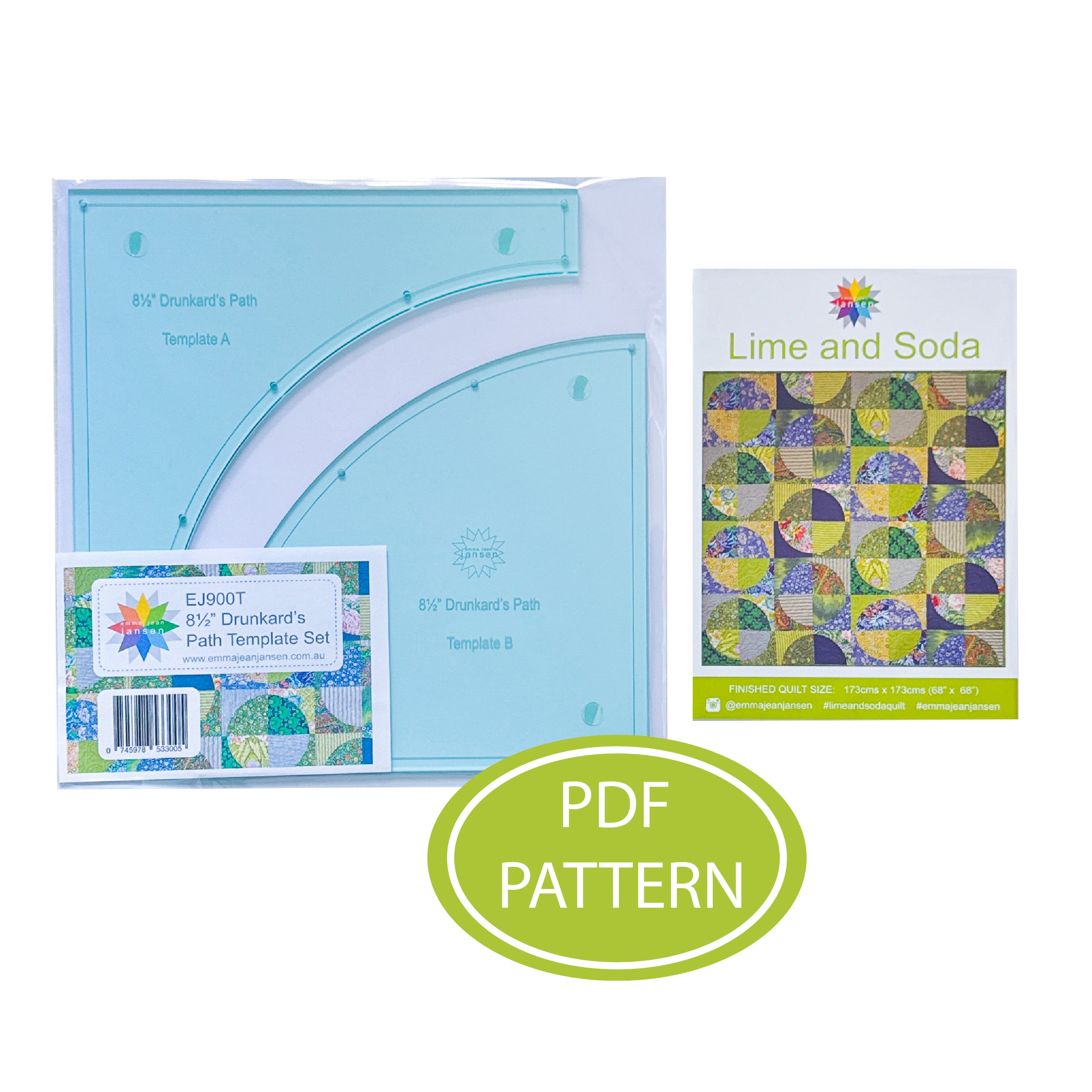 Lime and Soda PDF Pattern and Template Set