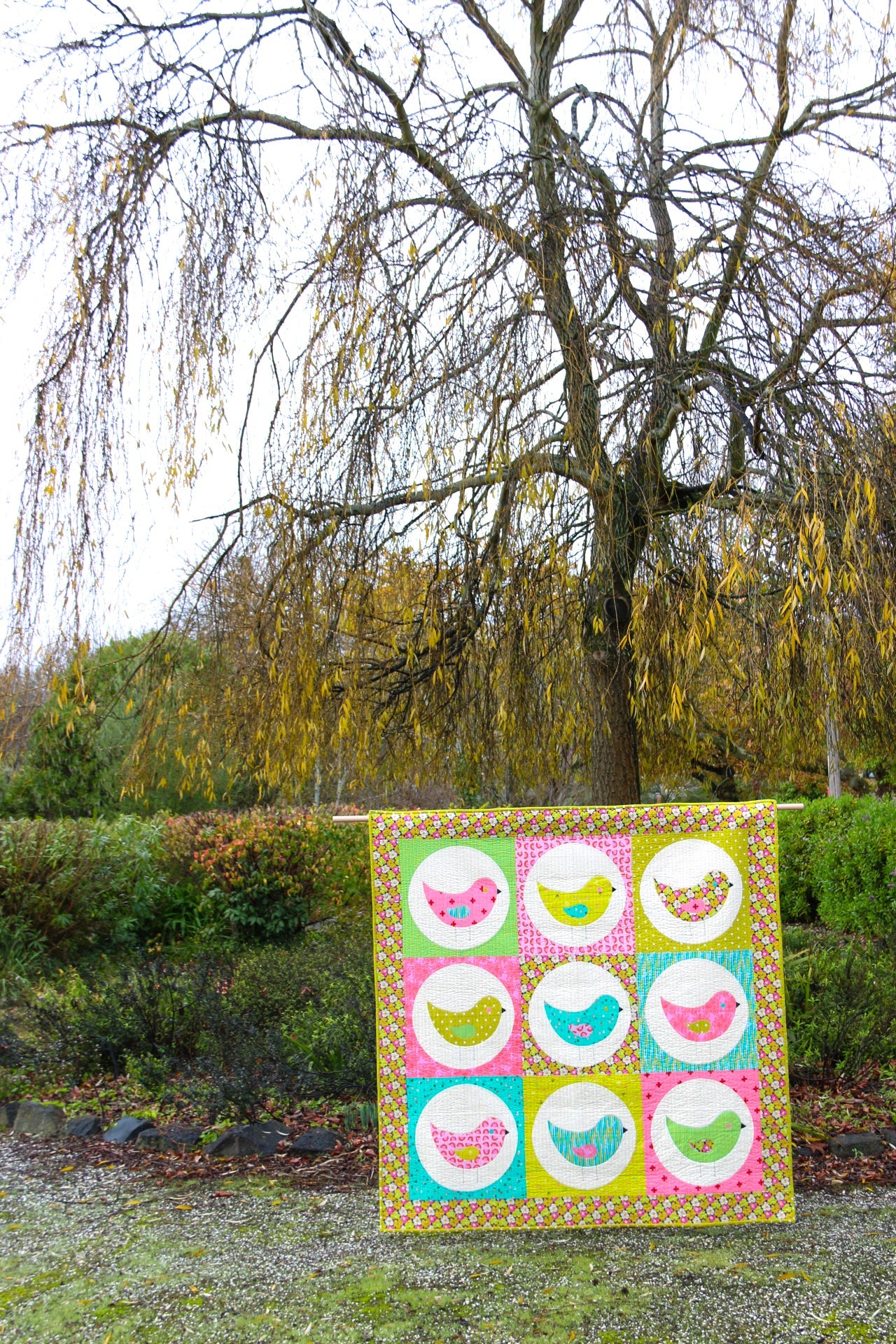 Nine Birds Quilt Pattern - PDF