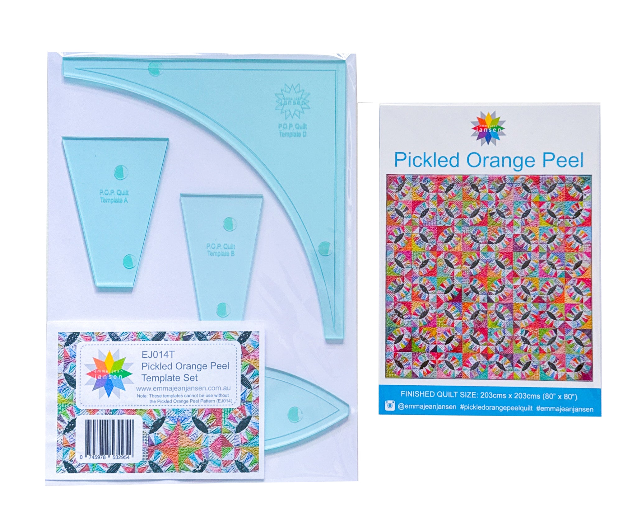 Pickled Orange Peel Pattern and Template Set