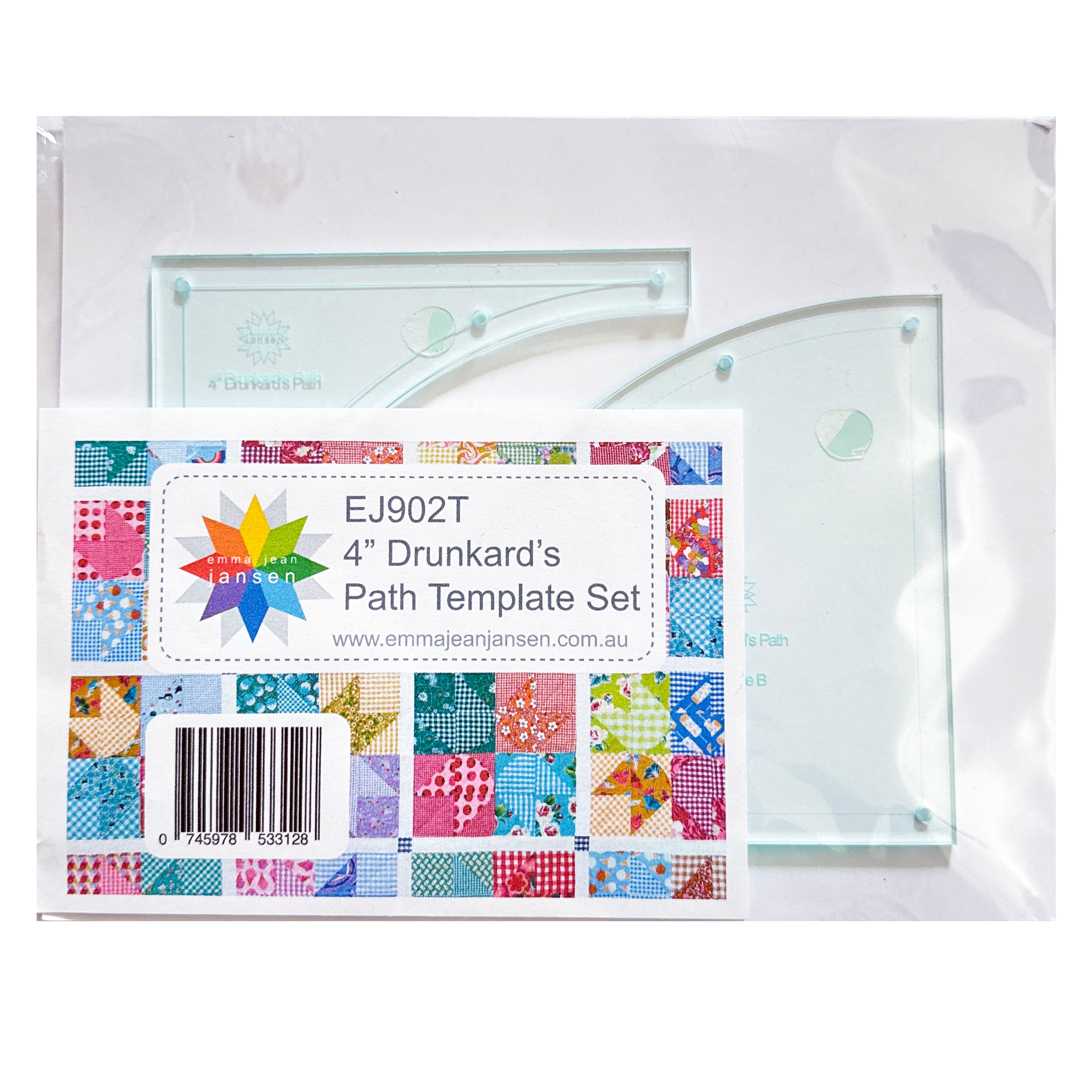 Drunkard's Path Template Set 4"