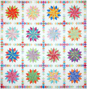 Harlequin Stars Quilt Pattern - PDF