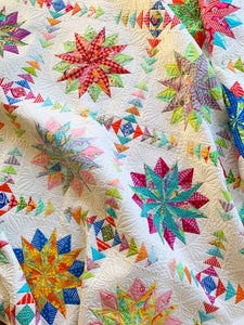 Harlequin Stars Quilt Pattern - PDF