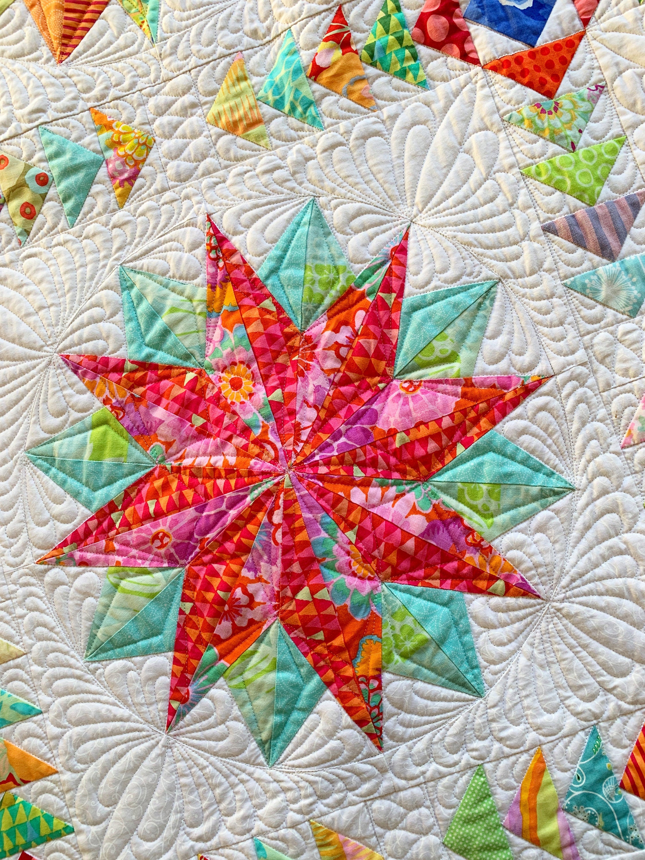 Harlequin Stars Quilt Pattern - PDF