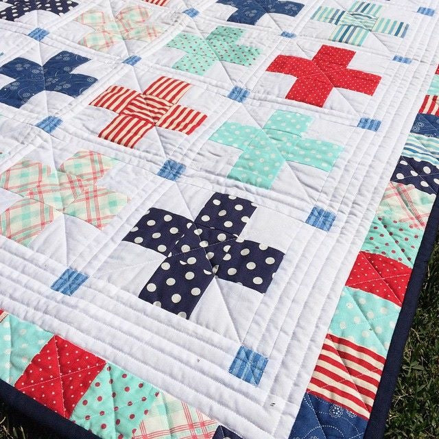 Little Crosses Quilt Pattern - Printed