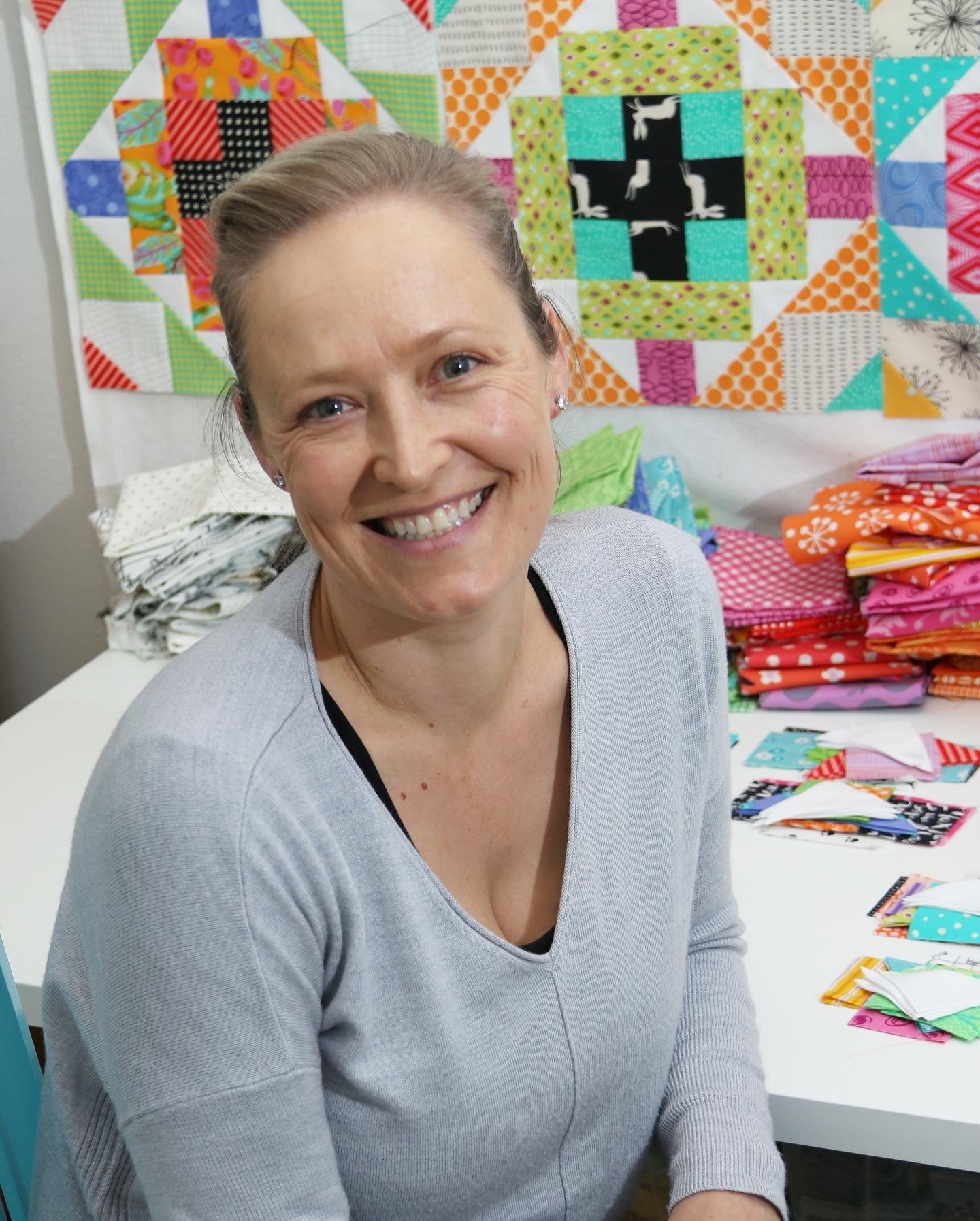 Class with Emma Jean Jansen at GJ's Discount Fabrics, Fairfield, Melbourne.