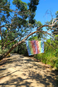 Rainbow Row by Row Quilt Pattern - PDF
