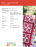 Load image into Gallery viewer, Bear&#39;s Paw Quilt Pattern - PDF
