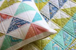 Triple Triangles Cushion Mini Pattern - PDF