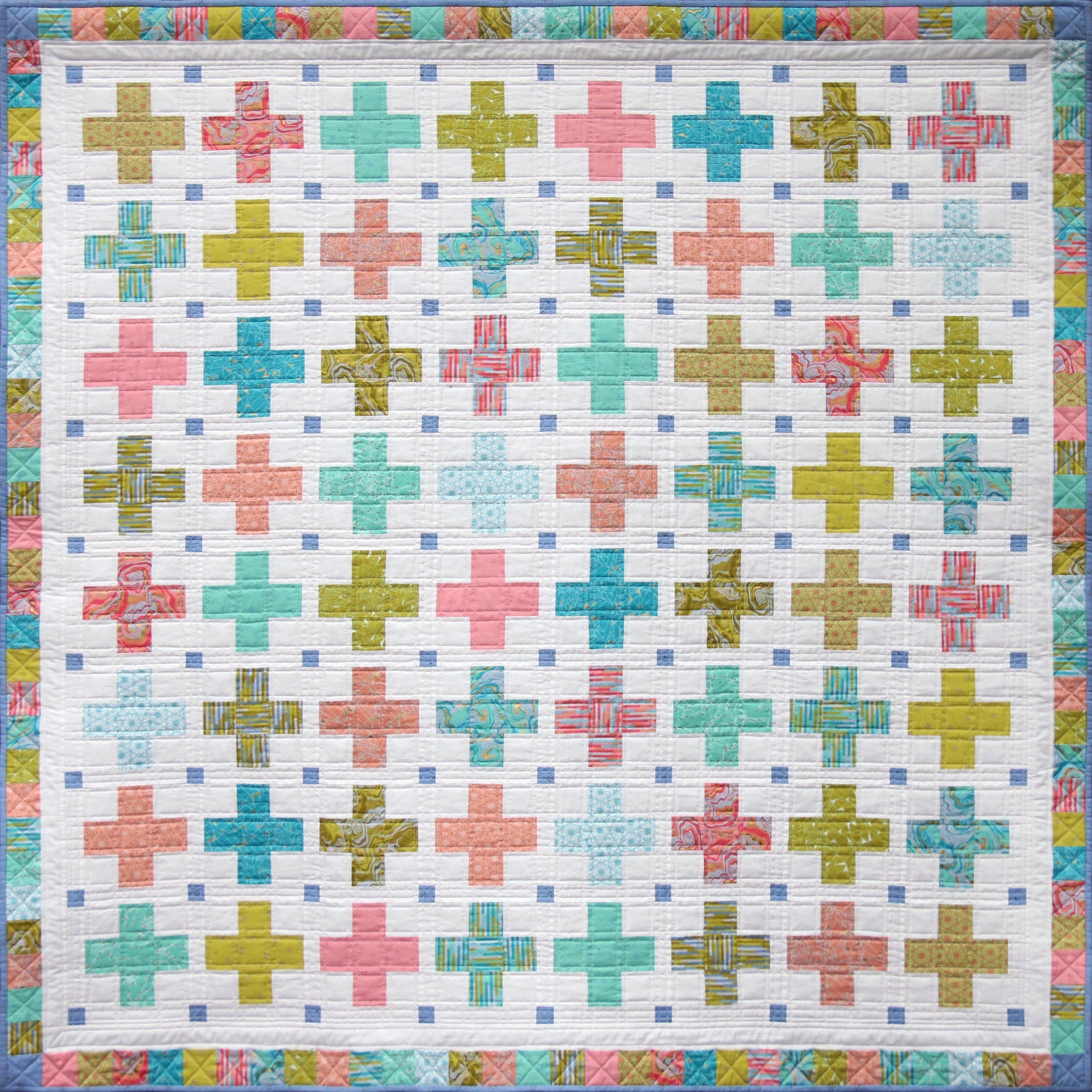 Little Crosses Quilt Pattern - Printed