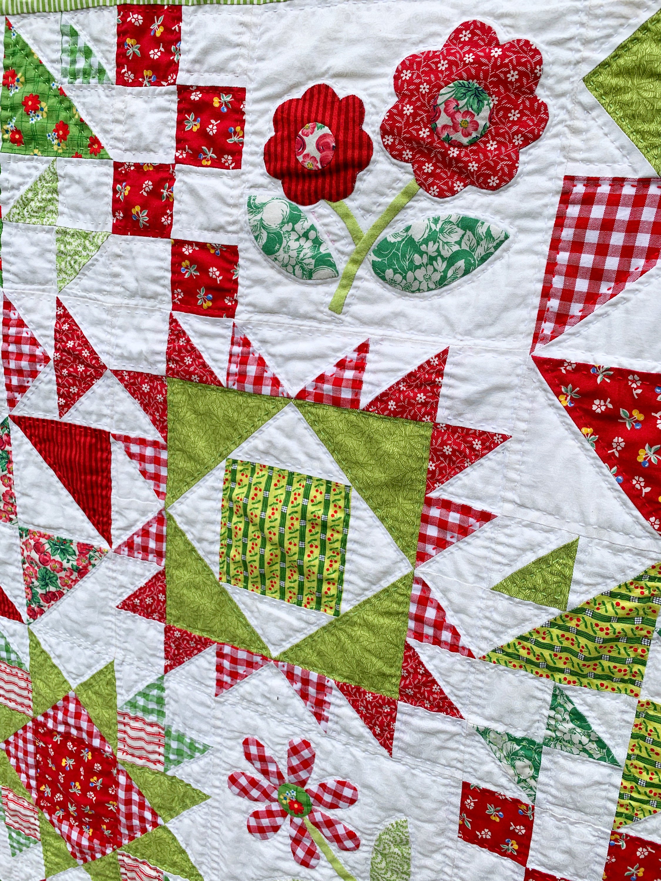 Apple Blossom Sampler Quilt Pattern - PDF
