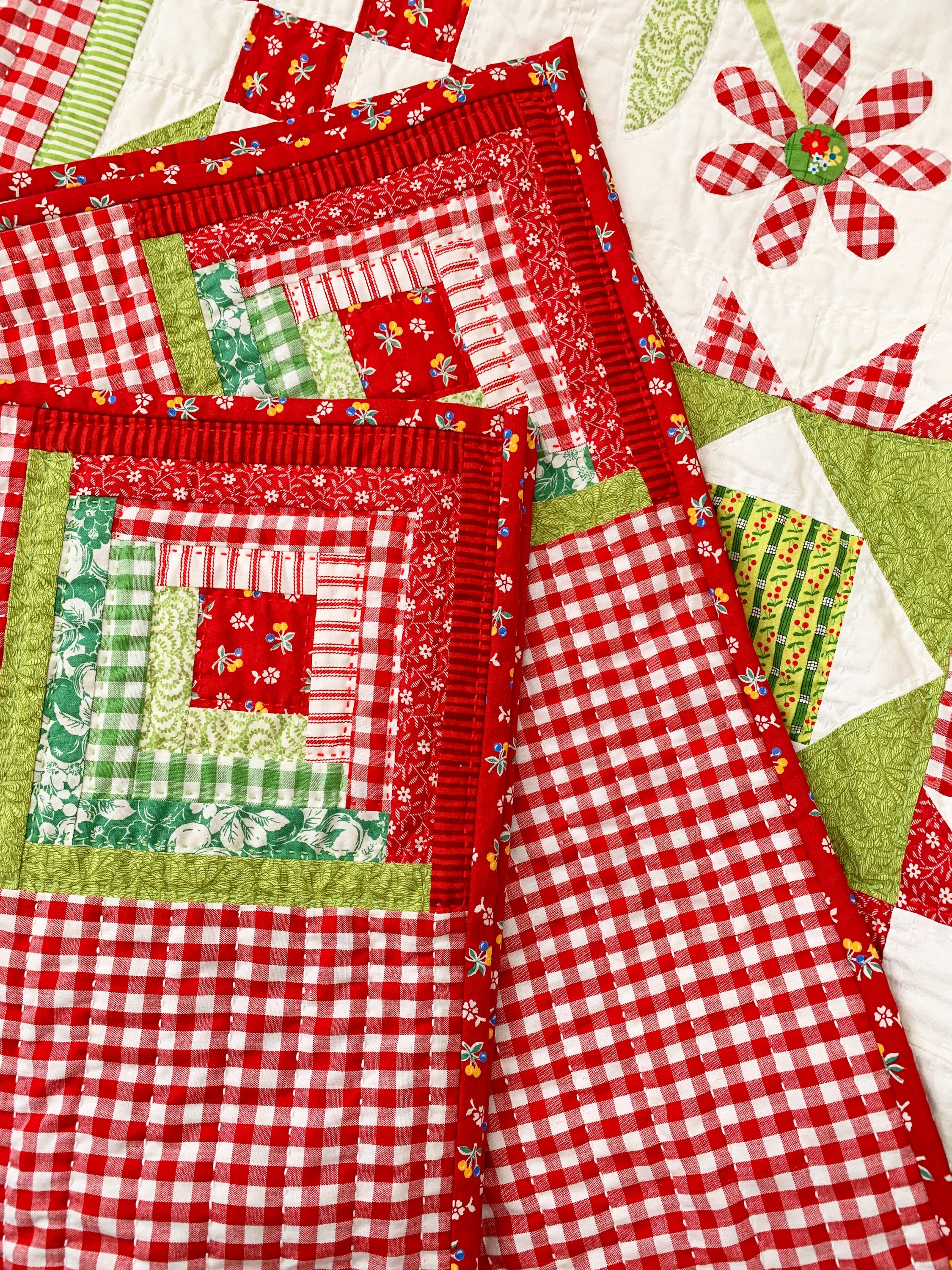 Apple Blossom Sampler Quilt Pattern - PDF
